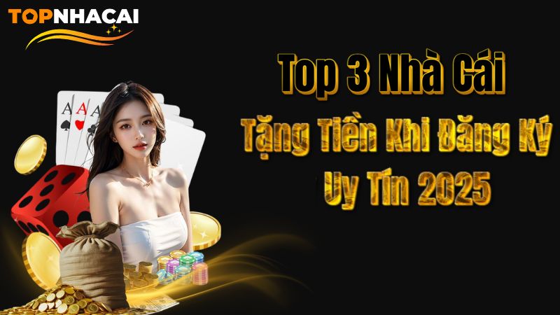 Top 3 Nhà Cái Tặng Tiền Khi Đăng Ký Uy Tín 2025 – Cơ Hội “Chơi Thật, Thắng Thật” Cho Người Mới